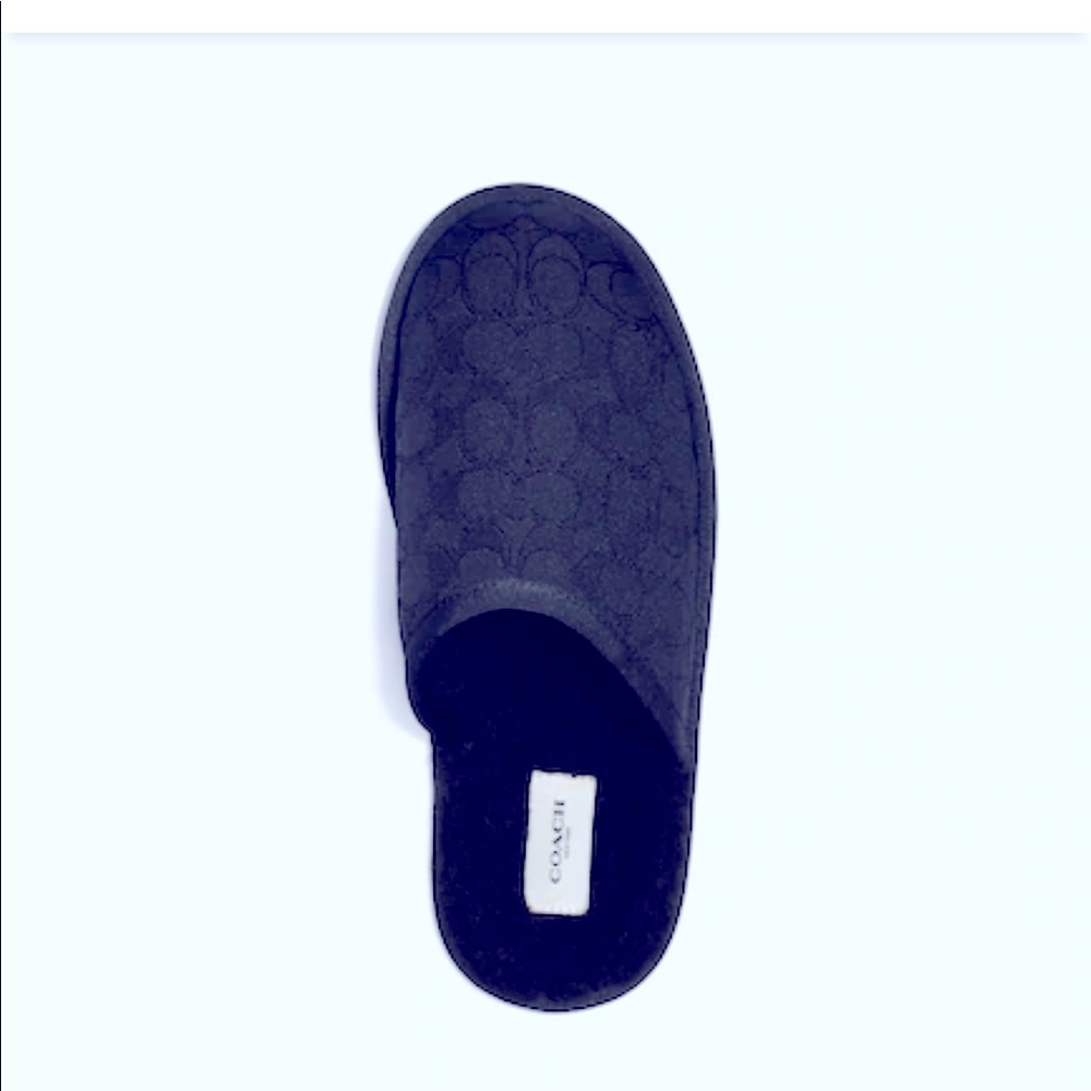 🏈🏈Coach Size 10 Black Men’s Slippers, New Never Worn Perfect for Any Occasion - Picture 4 of 8